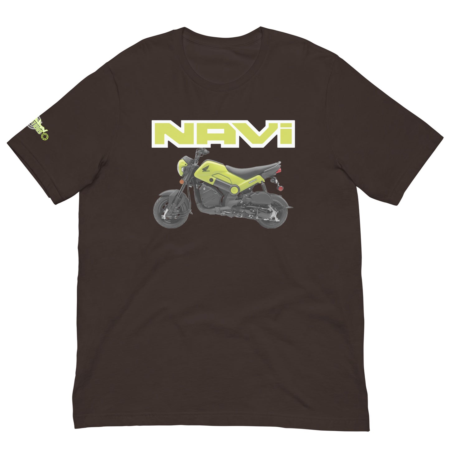 Grasshopper Green Honda Navi Motorcycle T-shirt