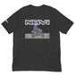 Blue Honda Navi Motorcycle rolling t-shirt