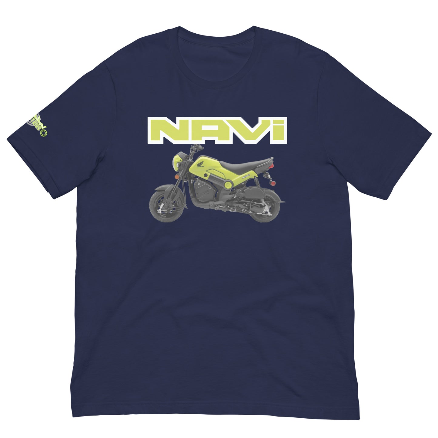 Grasshopper Green Honda Navi Motorcycle T-shirt