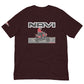 Red Honda Navi Motorcycle rolling t-shirt