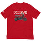 Red Honda Navi Motorcycle T-shirt