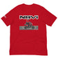 Red Honda Navi Motorcycle rolling t-shirt